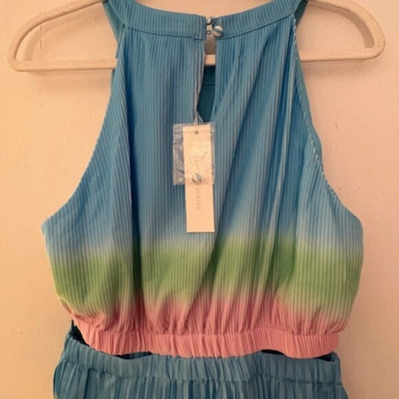 SIMKHAI Braelynn Ombré Plissé Minidress, Sz 10, NWT, Retail $495 - Picture 9 of 9